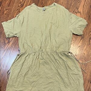 Old Navy Khaki Midi Dress